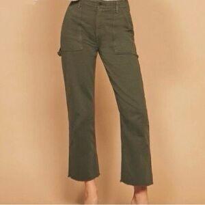 Reformation army green utility pants